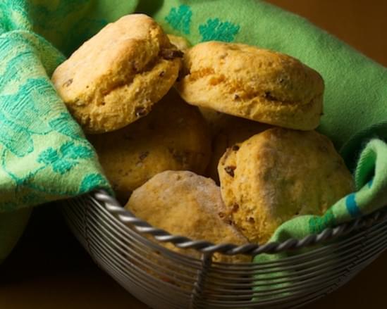 Sweet Potato Biscuits with Bacon and Thyme