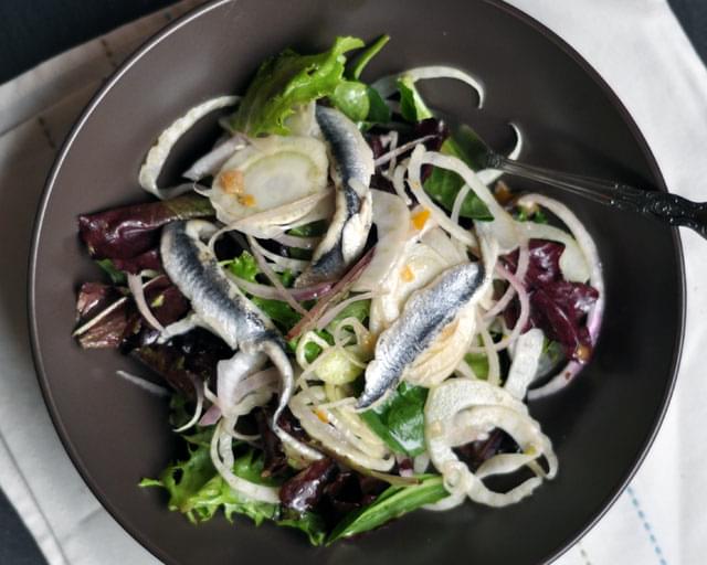 Spanish Anchovy, Fennel and Preserved Lemon Salad