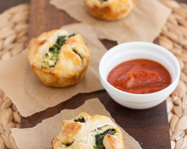 Spinach and Feta Puff Pastry Bites