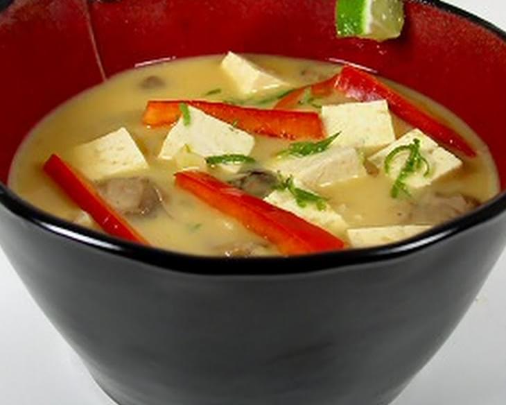 Thai Coconut Soup with Tofu and Mushrooms
