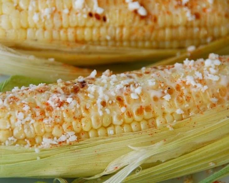 Elote, or Mexican Grilled Corn