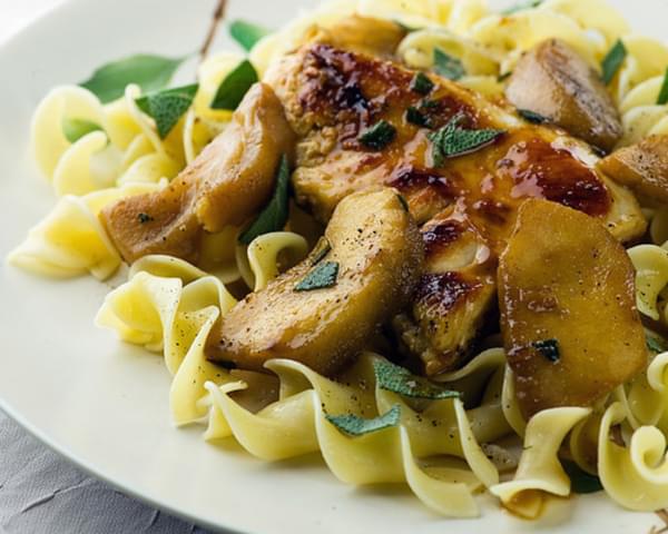 Chicken with Apples and Sage