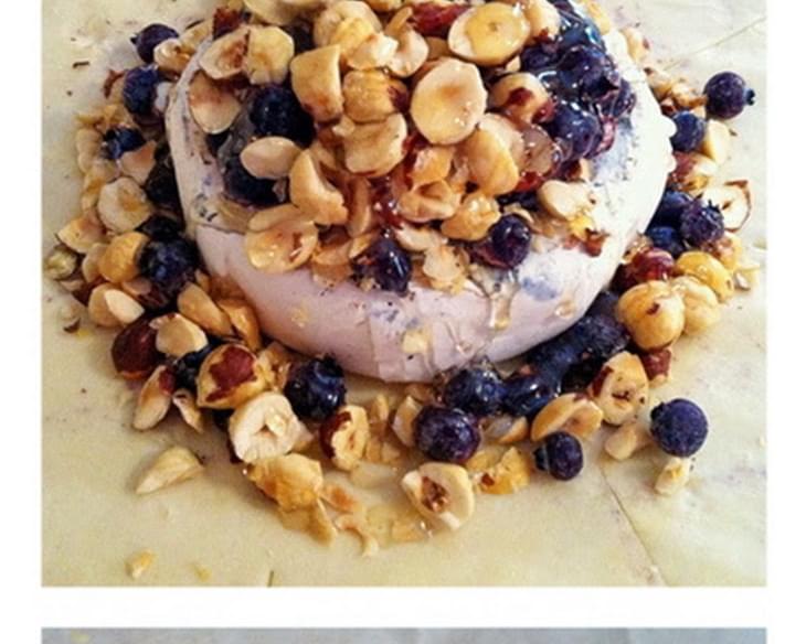 Blueberry Hazelnut Baked Brie