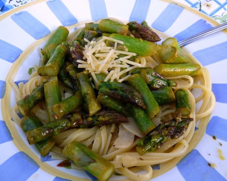Sauteed Asparagus with Linguine and an Update