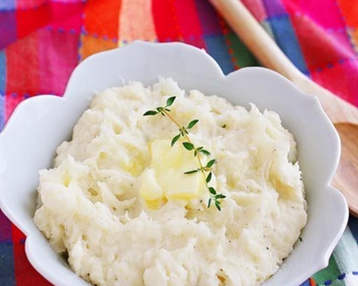 Light 'n Creamy Garlic Mashed Potatoes