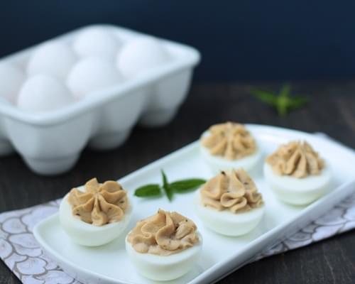 Mediterranean Deviled Eggs (Low Carb Recipe)