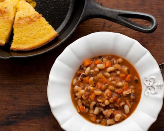Smoky Spiced Black-Eyed Peas with Bacon