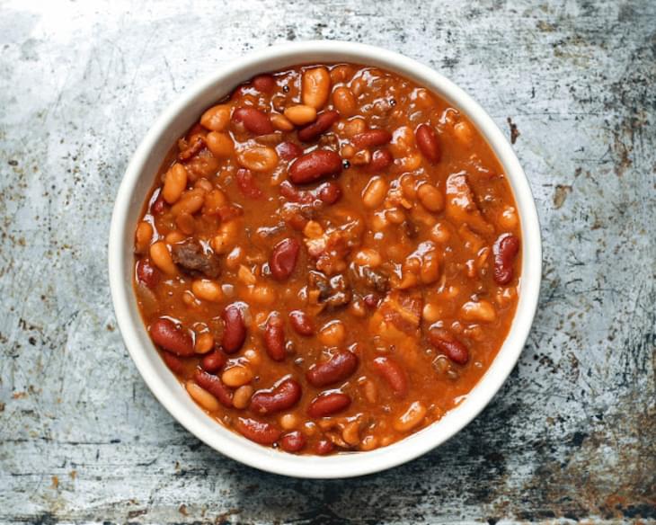 The BEST Slow Cooker Baked Beans