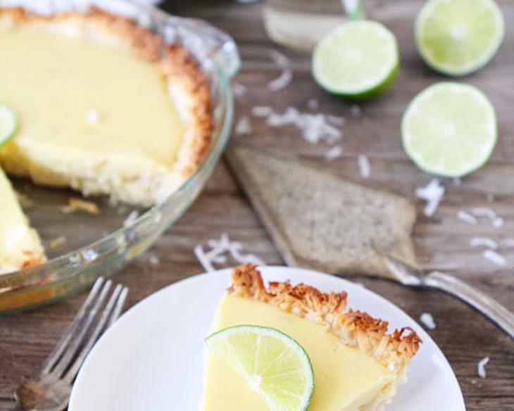 Key Lime Pie with Coconut Macaroon Crust