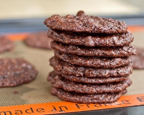 Flourless Chocolate Cookies (GF + Vegan)