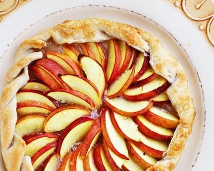 Rustic Peach and Ginger Tart