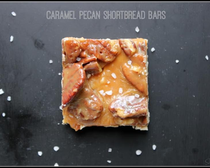 Caramel Pecan Shortbread Bars