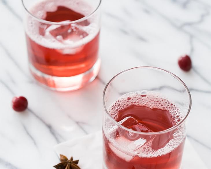 Spiced Cranberry Spritzers