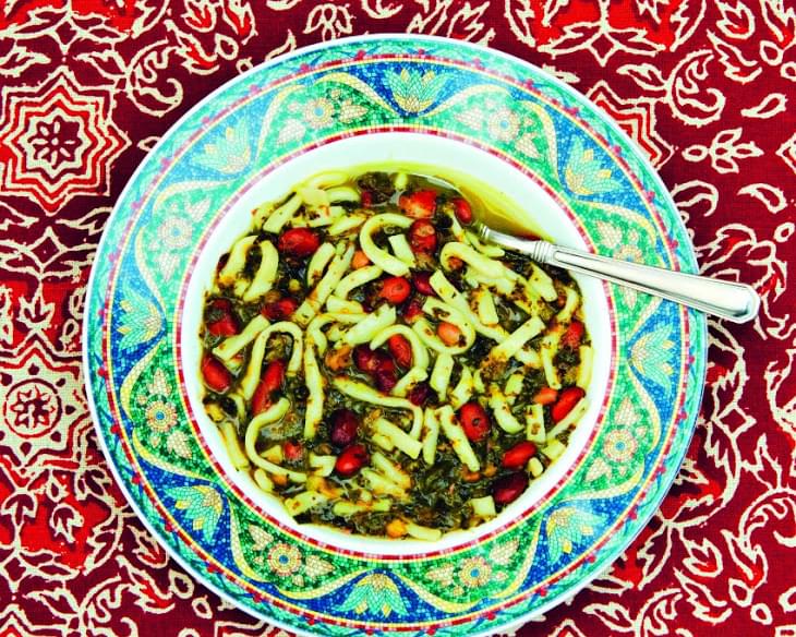 Persian Bean and Noodle Soup