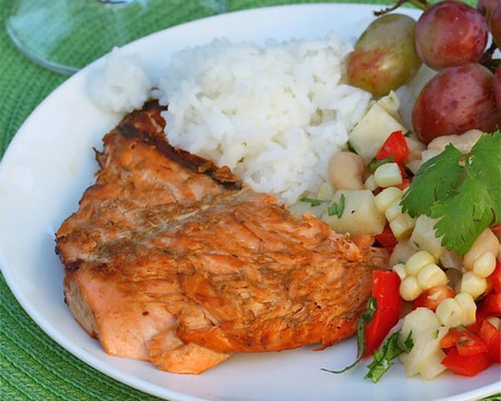 Grilled Lime Marinated Salmon