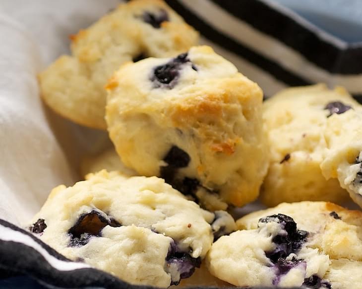 Blueberry Sour Cream Drop Biscuits