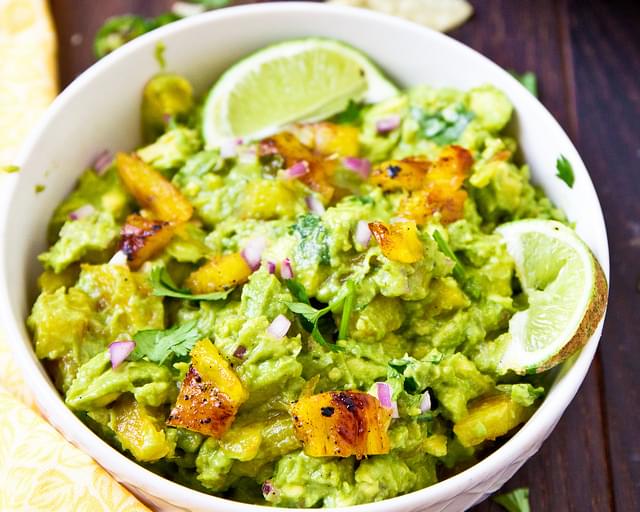 Grilled Pineapple Guacamole