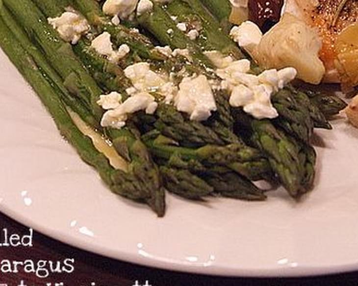 Chilled Asparagus with Feta Vinaigrette
