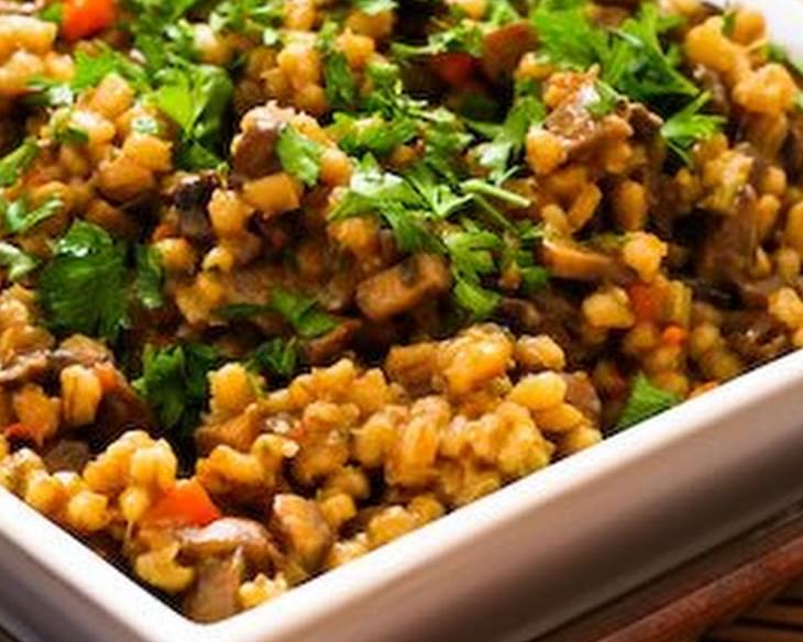 Barley Risotto with Mushrooms and Thyme