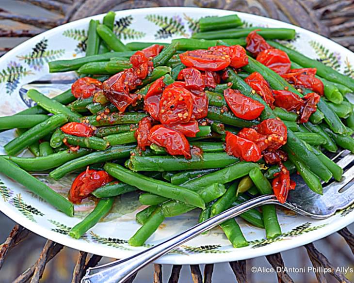 Smoked Green Beans with Roasted Cherry Tomatoes