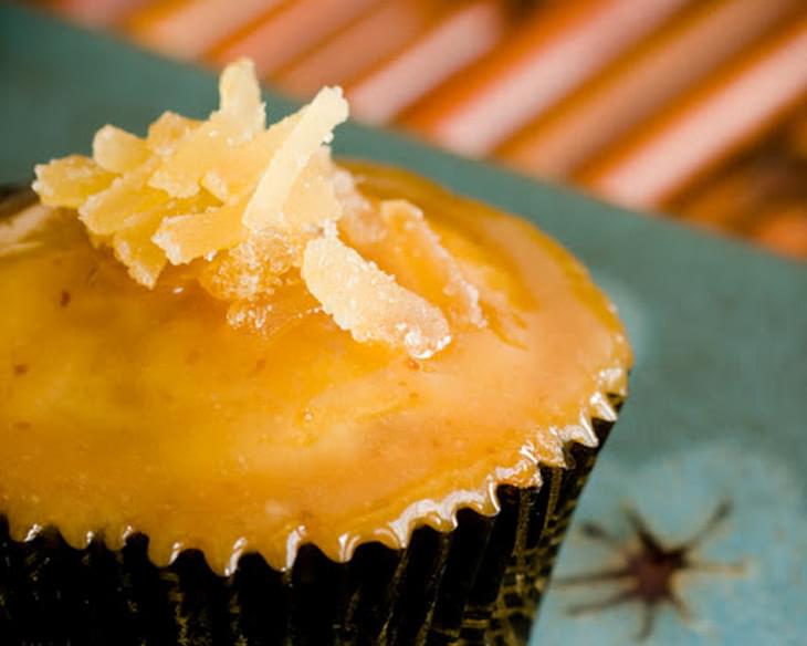 Ginger Pear Cupcakes with Miso Salted Caramel