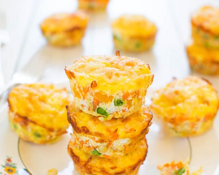 100-Calorie Cheese, Vegetable and Egg Muffins (gluten-free) Recipe