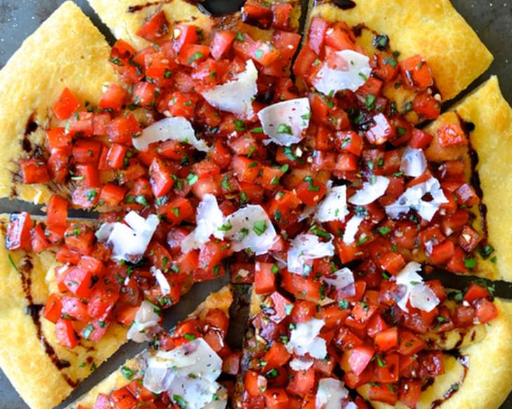 Bruschetta Pizza with Balsamic Syrup
