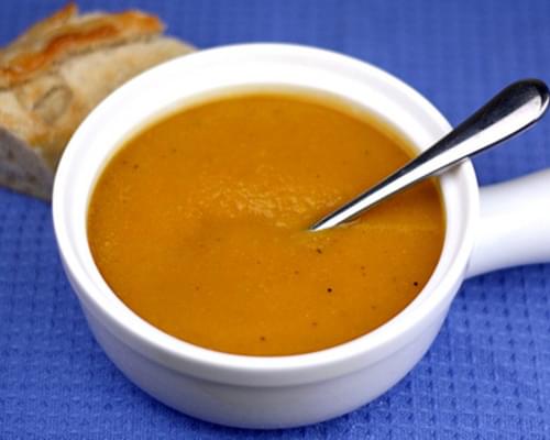 Roasted Butternut Squash and Sweet Potato Soup