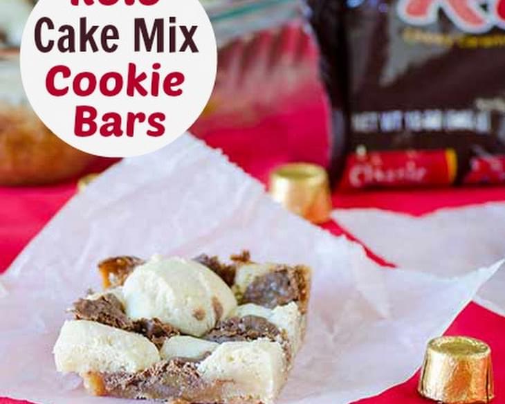 Rolo Cake Mix Cookie Bars