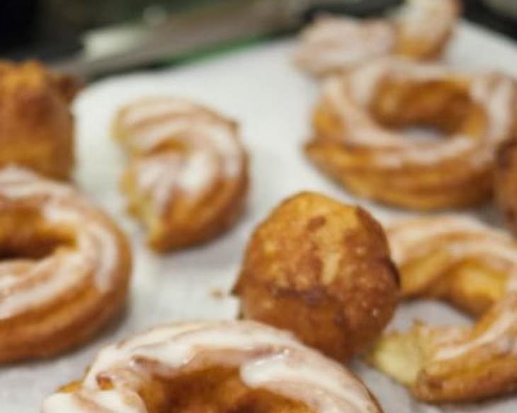 French Crullers with Bourbon Sugar Glaze