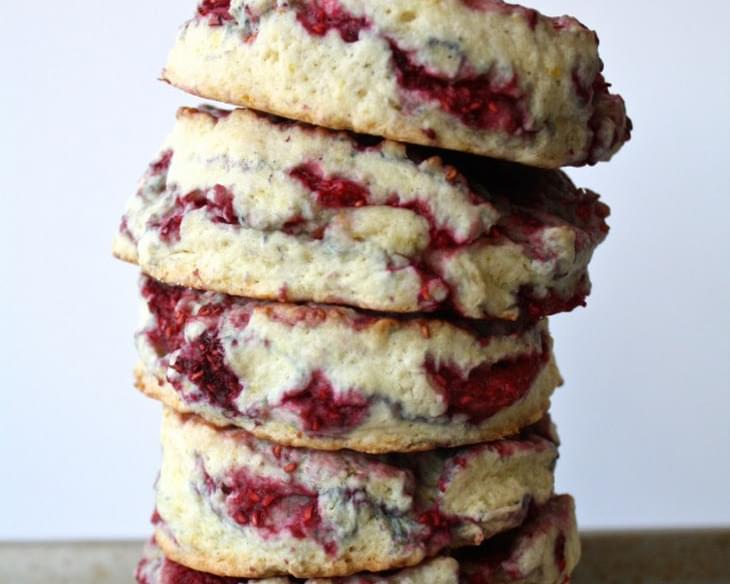 Raspberry Lemon Sour Cream Scones