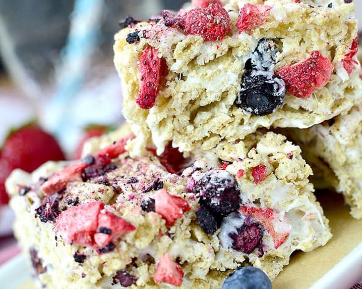 Strawberry-Blueberry Vanilla Chex Bars