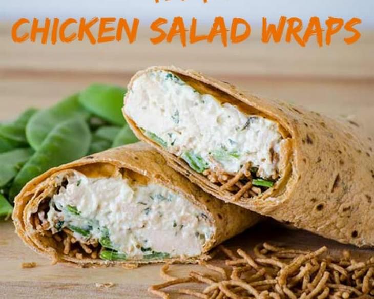 Easy Asian Chicken Salad Wraps