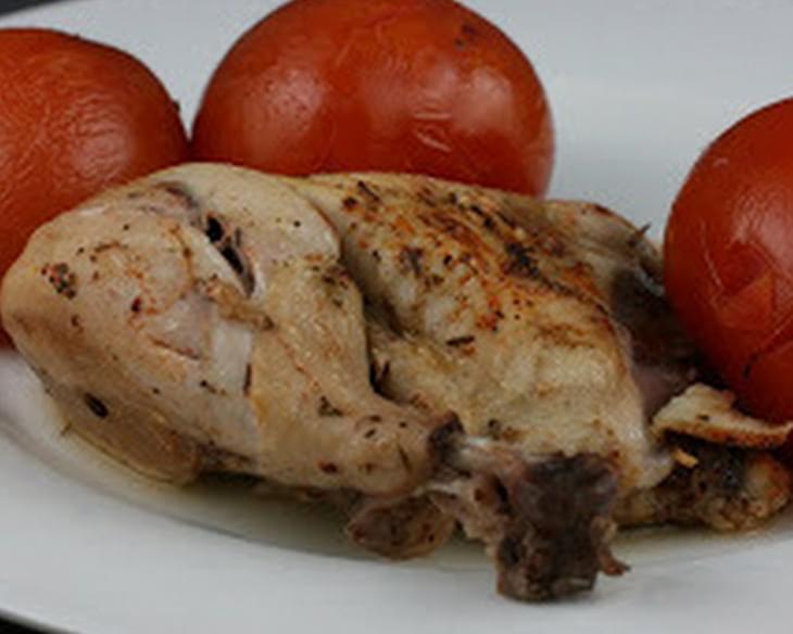 Herb Roasted Chicken with Summer Tomatoes Slow Cooker