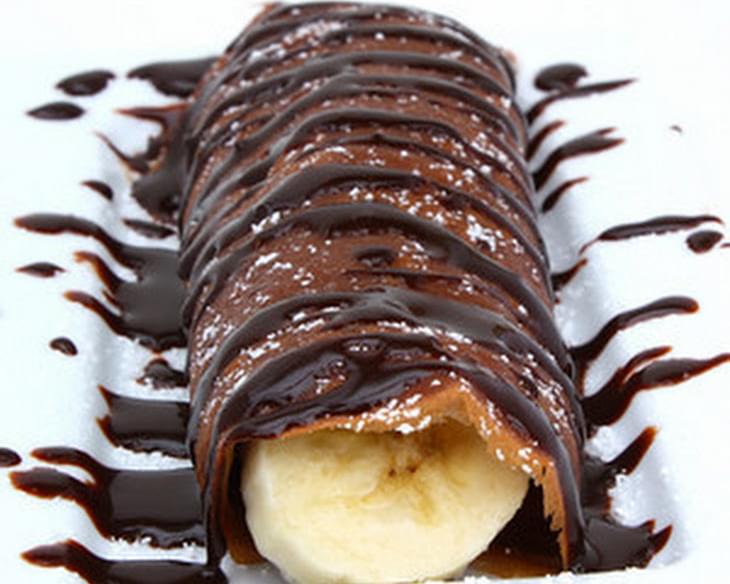 Chocolate Banana Crepes