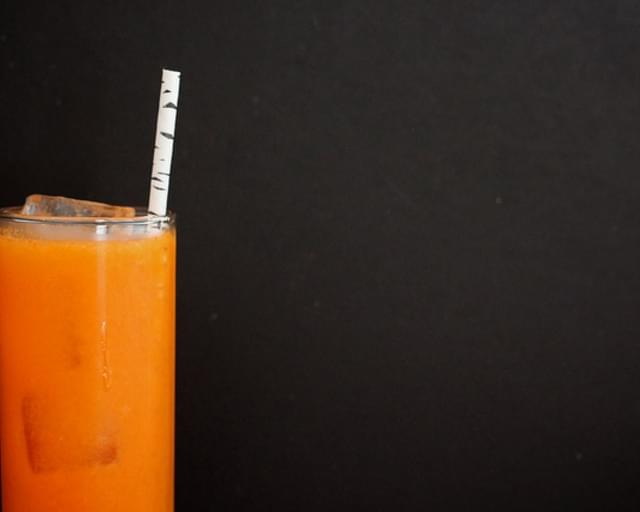 Carrot Orange Ginger Bourbon Cocktail