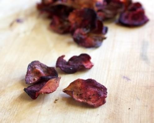Baked Beet Chips