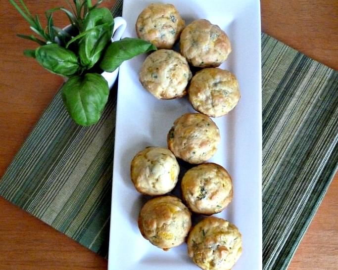 Savory Herb Muffins Adaptedfrom The California Culinary Academy and Once Upon a Plate