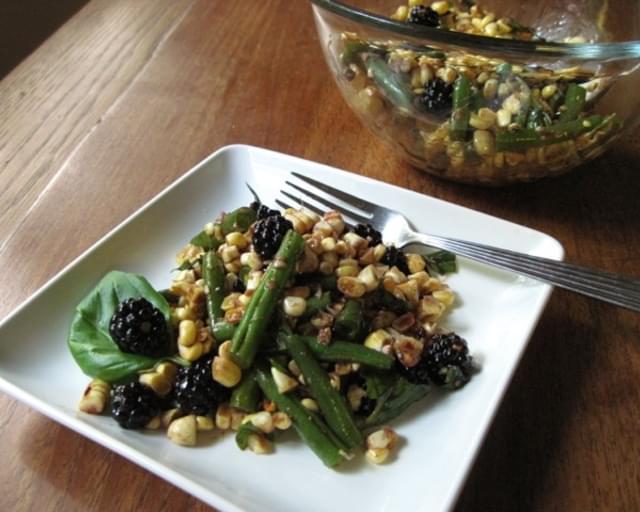 Blackberry Basil Corn Salad (Original Recipe by Korena)