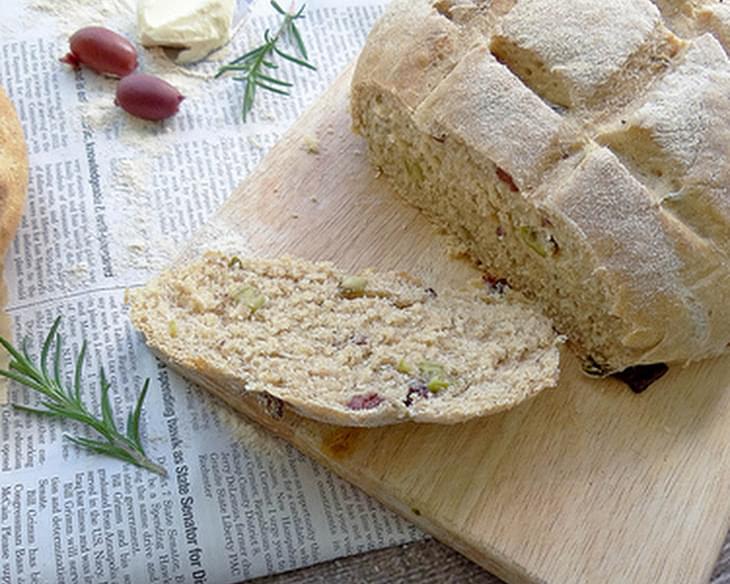 Rosemary Olive Peasant Bread