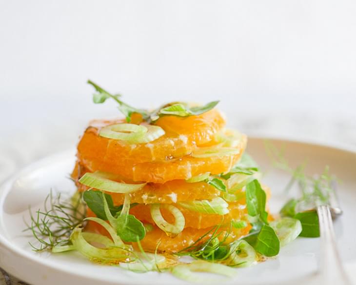 Orange Fennel Salad with toasted Fennel Vinaigrette