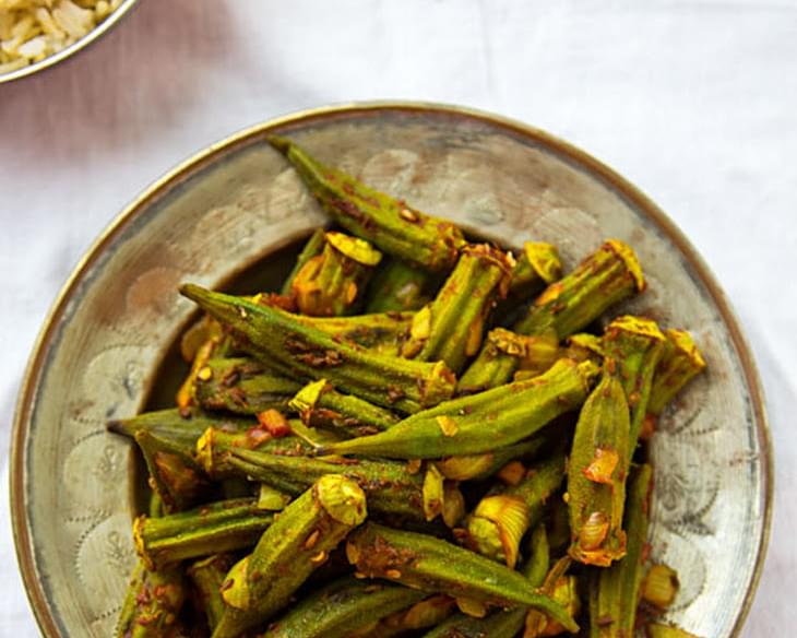 Roasted Okra Masala