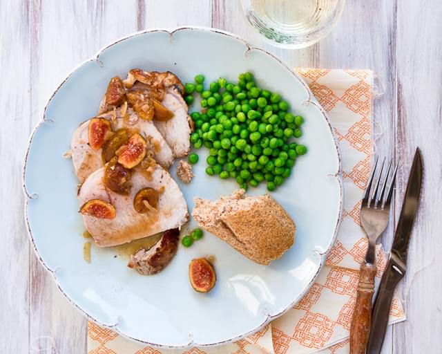 Pork Loin with Madeira-Fig Sauce