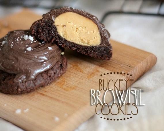 Buckeye Brownie Cookies