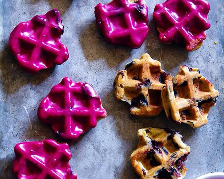 Blueberry Waffle Cookies