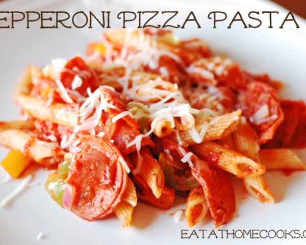 Pepperoni Pizza Pasta - 15 Minute Meal