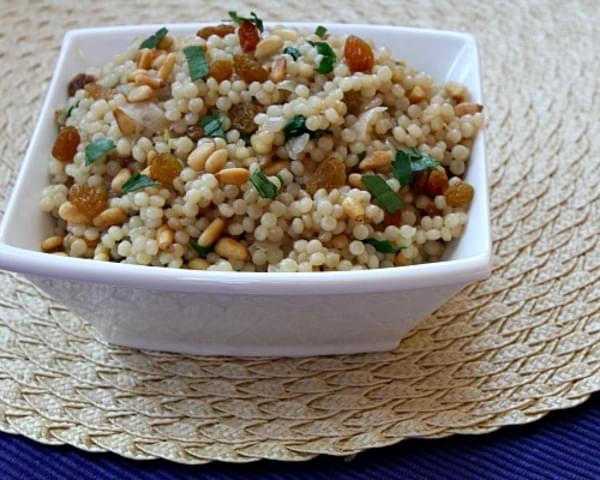 Israeli Couscous with Pine Nuts and Parsley