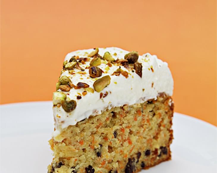 Carrot Cake with Cardamom, Currants and Ginger-Creme Fraiche Chantilly
