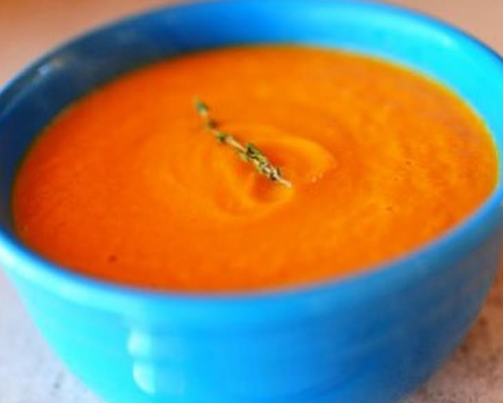 Carrot-Thyme Soup with Cream