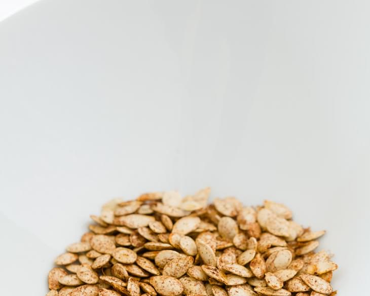 Sweet and Salty Toasted Pumpkin Seeds